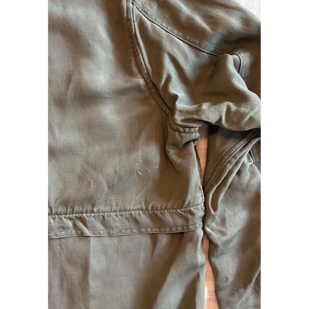 Rails Barclay Sage Green Tencel Linen Double Breasted Utility Jacket Medium - Picture 6 of 8